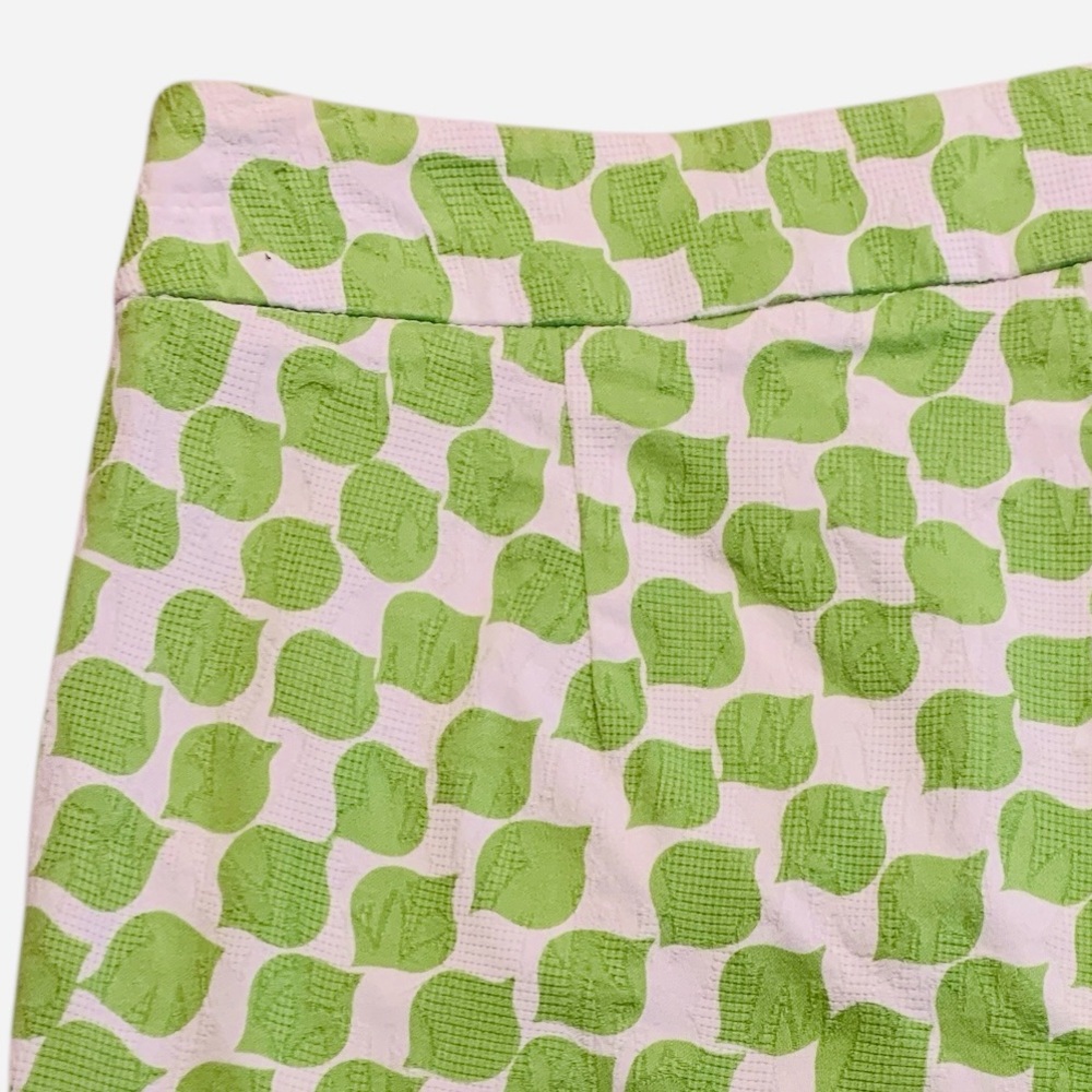 Trina Turk Women’s Green & White Geometric Corbin 2 Shorts. Size 2 - Picture 12 of 15